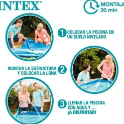Intex Metal Frame Beachsize rund