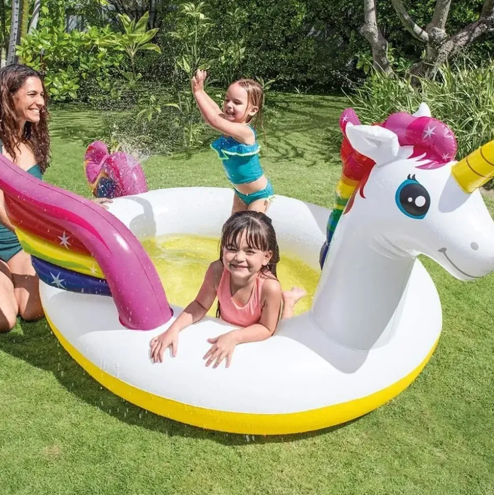 Intex Mystic Unicorn Planschbecken 272 x 193 x 104 cm
