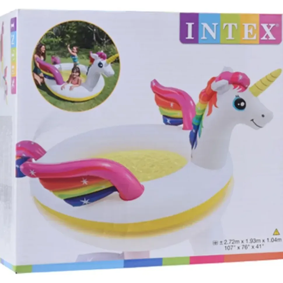 Intex Mystic Unicorn Planschbecken 272 x 193 x 104 cm