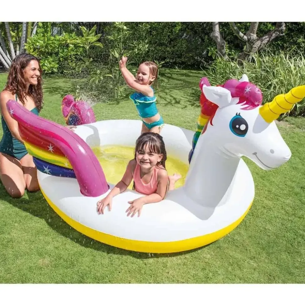 Intex Mystic Unicorn Planschbecken 272 x 193 x 104 cm