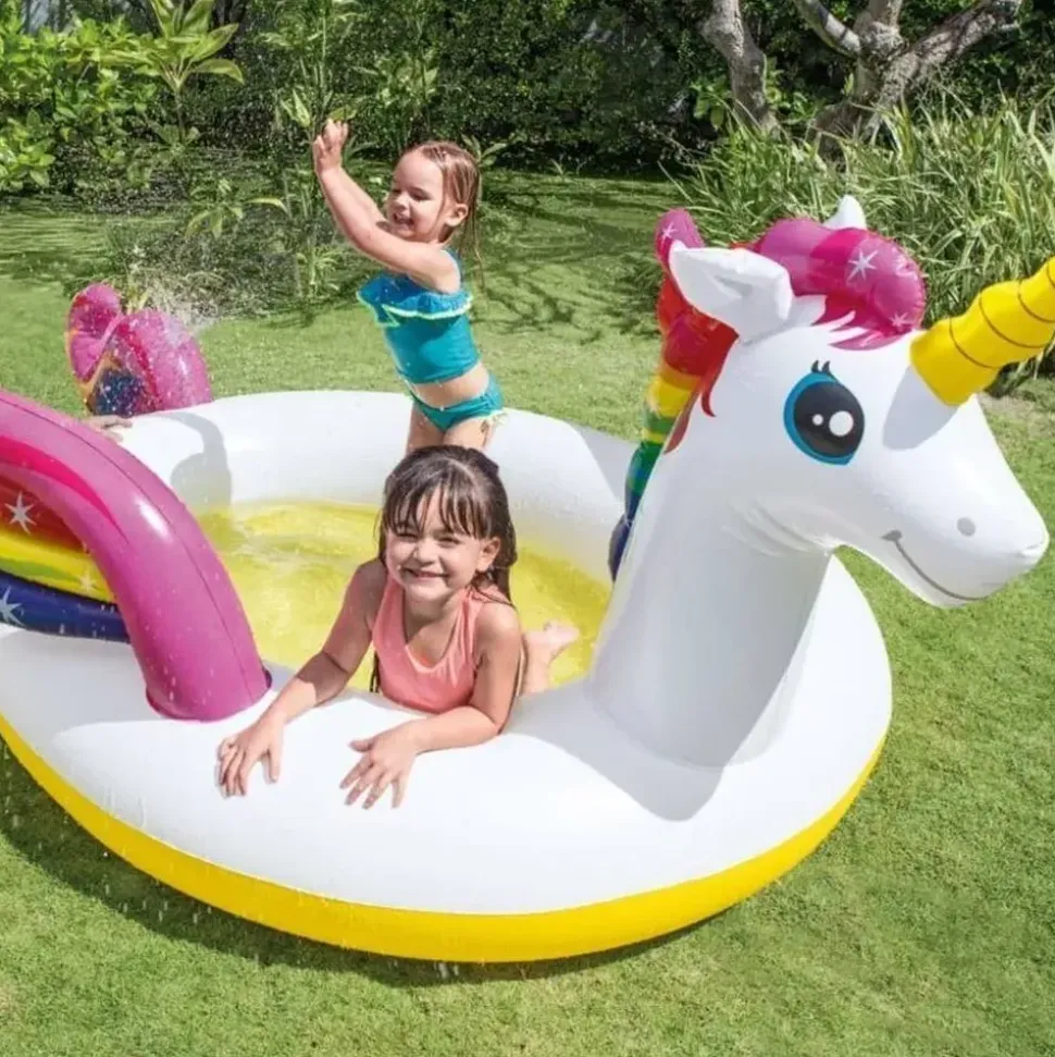 Intex Mystic Unicorn Planschbecken 272 x 193 x 104 cm