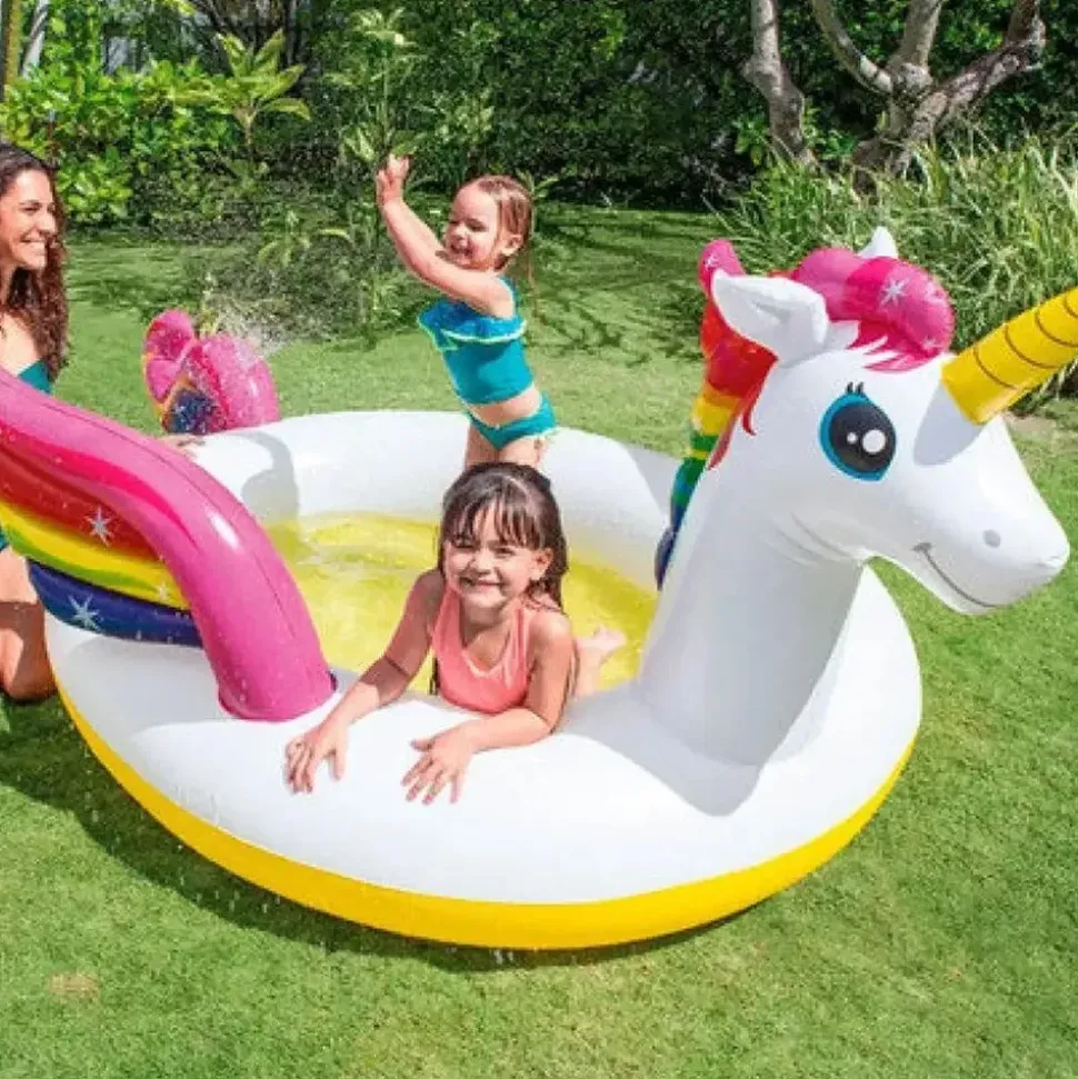 Intex Mystic Unicorn Planschbecken 272 x 193 x 104 cm