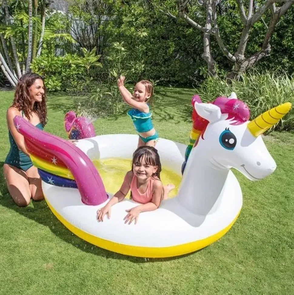 Intex Mystic Unicorn Planschbecken 272 x 193 x 104 cm