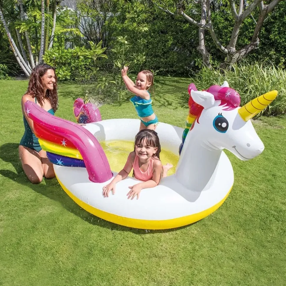 Intex Mystic Unicorn Planschbecken 272 x 193 x 104 cm