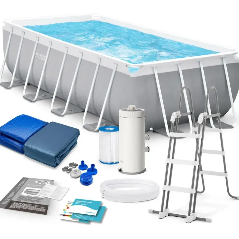Intex Prism Frame Pool Set 488 x 244 x 107 cm inkl. Filterpumpe