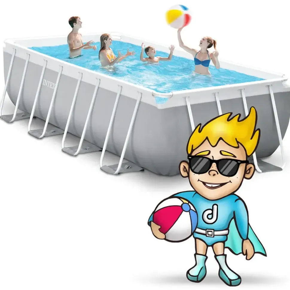 Intex Prism Frame Pool Set 488 x 244 x 107 cm inkl. Filterpumpe