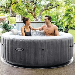 Intex PureSpa Bubble Deluxe Ø 196 x 71 cm greywood