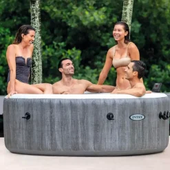 Intex PureSpa Bubble Deluxe Ø 196 x 71 cm greywood