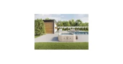 Intex PureSpa Chevron Deluxe Square 211 x 71 cm Creme