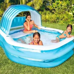 Intex Rechteckiges Aufblasbares Schwimmbad 229 x 191 x 135 cm (57186NP)