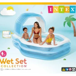 Intex Rechteckiges Aufblasbares Schwimmbad 229 x 191 x 135 cm (57186NP)
