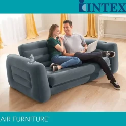 Intex Schlafcouch Futon 2-Sitzer Grau