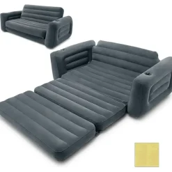 Intex Schlafcouch Futon 2-Sitzer Grau