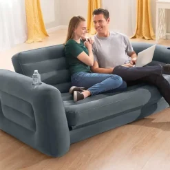Intex Schlafcouch Futon 2-Sitzer Grau