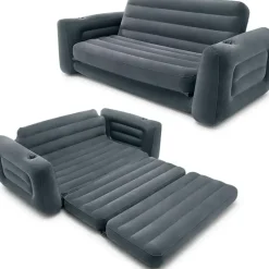 Intex Schlafcouch Futon 2-Sitzer Grau