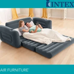 Intex Schlafcouch Futon 2-Sitzer Grau
