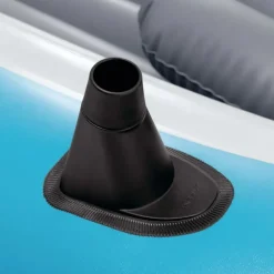 Intex Schlauchboot Excursion 4 Blau inkl. Pumpe und Alu-Paddel