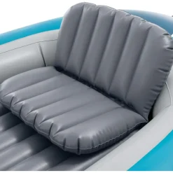 Intex Schlauchboot Excursion 4 Blau inkl. Pumpe und Alu-Paddel