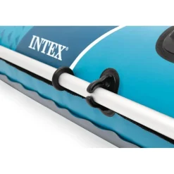Intex Schlauchboot Excursion 4 Blau inkl. Pumpe und Alu-Paddel