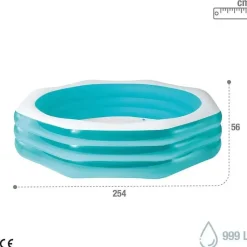 Intex Swim Center Achteckiger Pool 254 x 254 x 56 cm (58492)