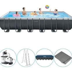 Intex Ultra XTR Frame Pool-Set rechteckig 732 x 366 x 132 cm inkl. Sandfilteranlage