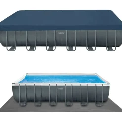 Intex Ultra XTR Frame Pool-Set rechteckig 732 x 366 x 132 cm inkl. Sandfilteranlage