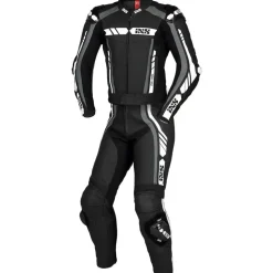 IXS Sport RS-800 1.0, Lederkombi 2tlg. - Schwarz/Grau/Weiß - 98