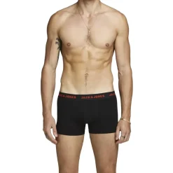 JACK & JONES Basic Boxershorts 7 Einheiten Black / Detail Black / Black S