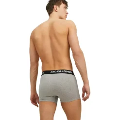 JACK & JONES JACANTHONY TRUNKS 3er Pack Schwarz / Blau / Weiß XL