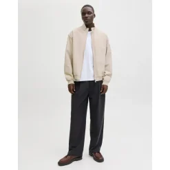 JACK & JONES JJECHARGE STAND COLLAR BOMBER NOOS moonbeam M