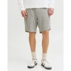 JACK & JONES "JPSTACE MYKONOS LINEN BLEND SHORTS SRT", Herren, Gr. XL, N-Gr, grau (cloud dancer detail:stripe), Web, Obermaterial: 55% Leinen, 45% Viskose, unifarben, regular fit, Hosen Chinoshorts
