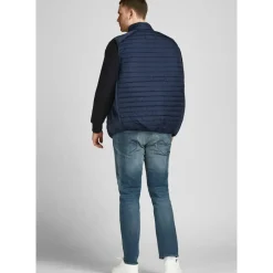 Jack & Jones PlusSize Emulti Bodywarmer Collar Weste Navy Blazer 2XL