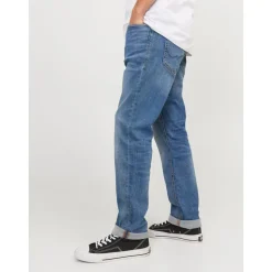 JACK & JONES Slim Straight Tim Original Am 781 50sps Jeans Blue Denim 33 32