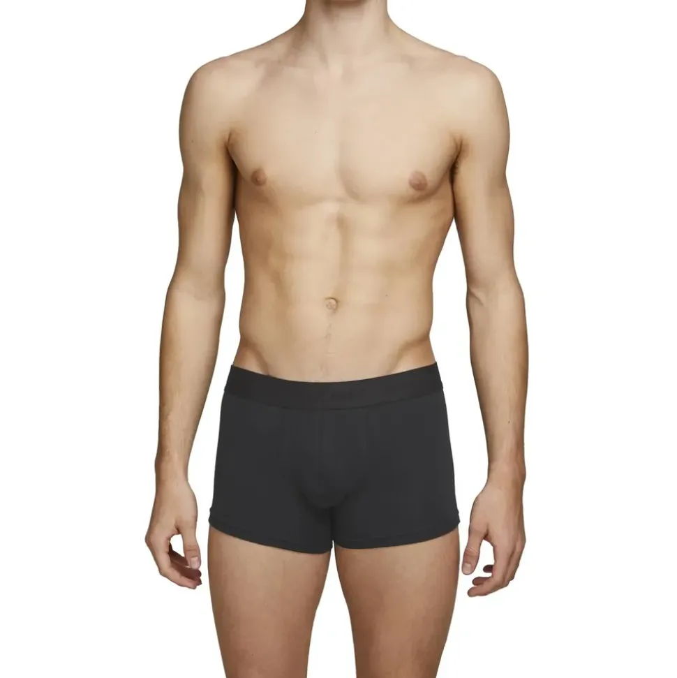JACK & JONES Tone In Tone Boxershorts 5 Einheiten Black / Detail Black / Black XL