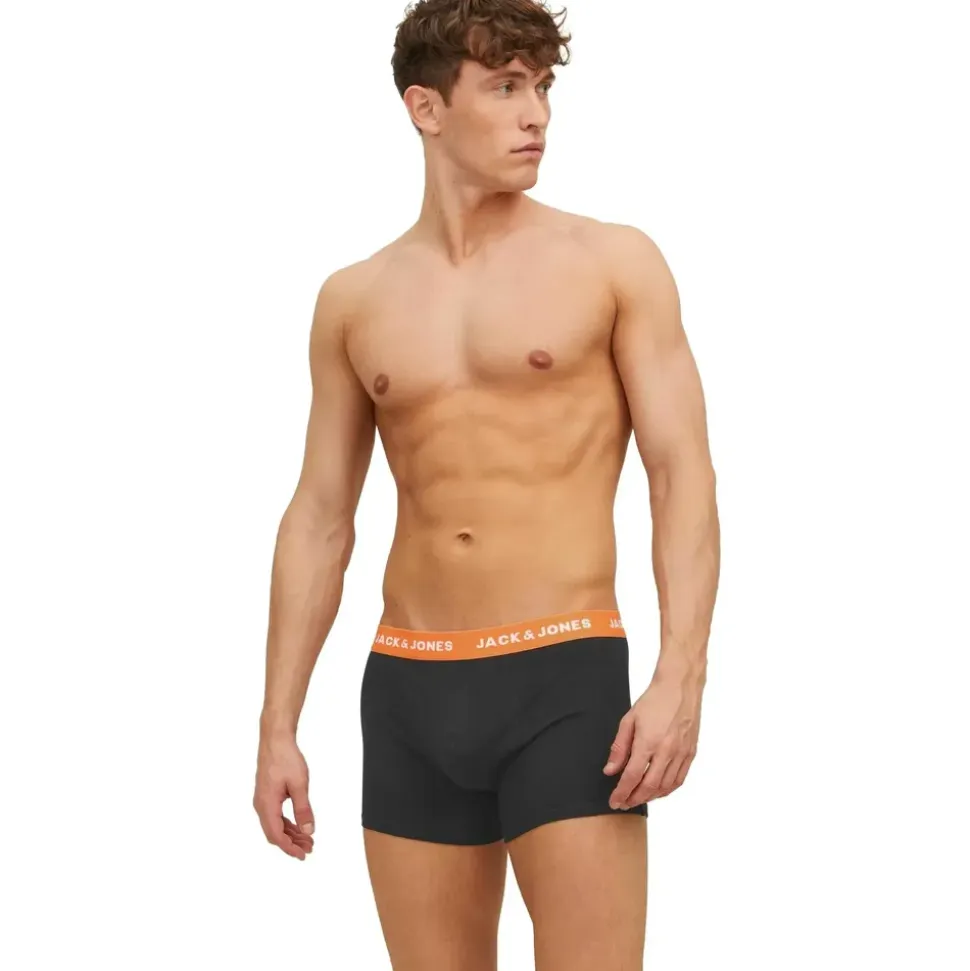 JACK & JONES Vito Solid Boxershorts 7 Einheiten Black / Pack Black L