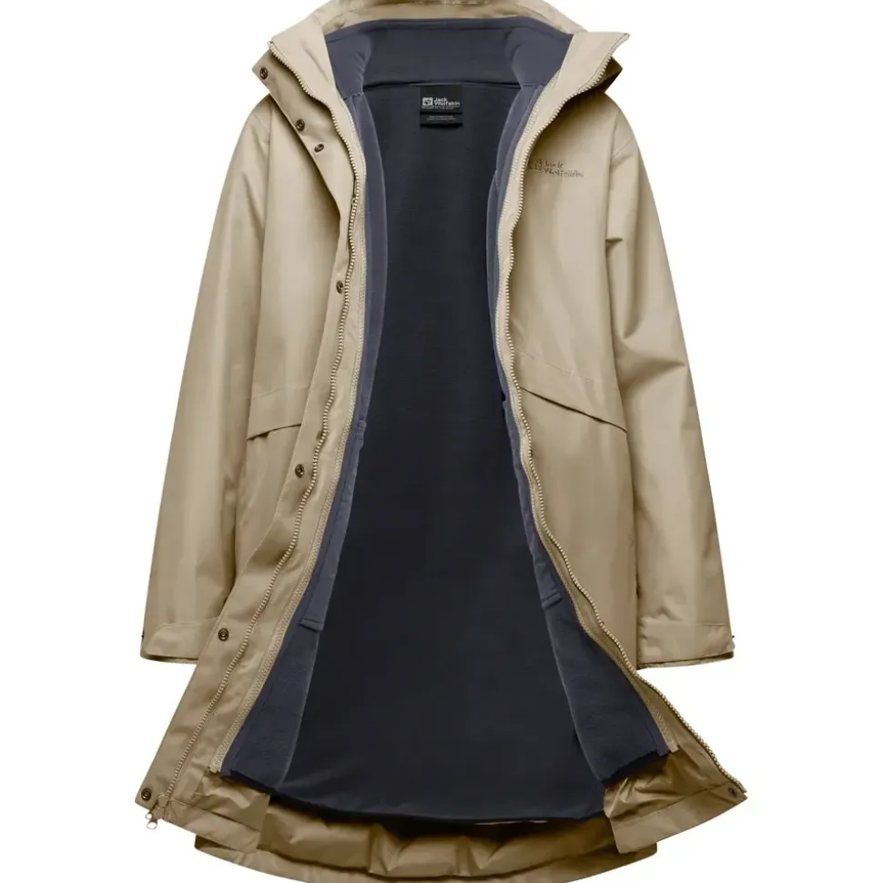 Jack Wolfskin Damen Baylight 3in1 W Coat, Anis, S EU