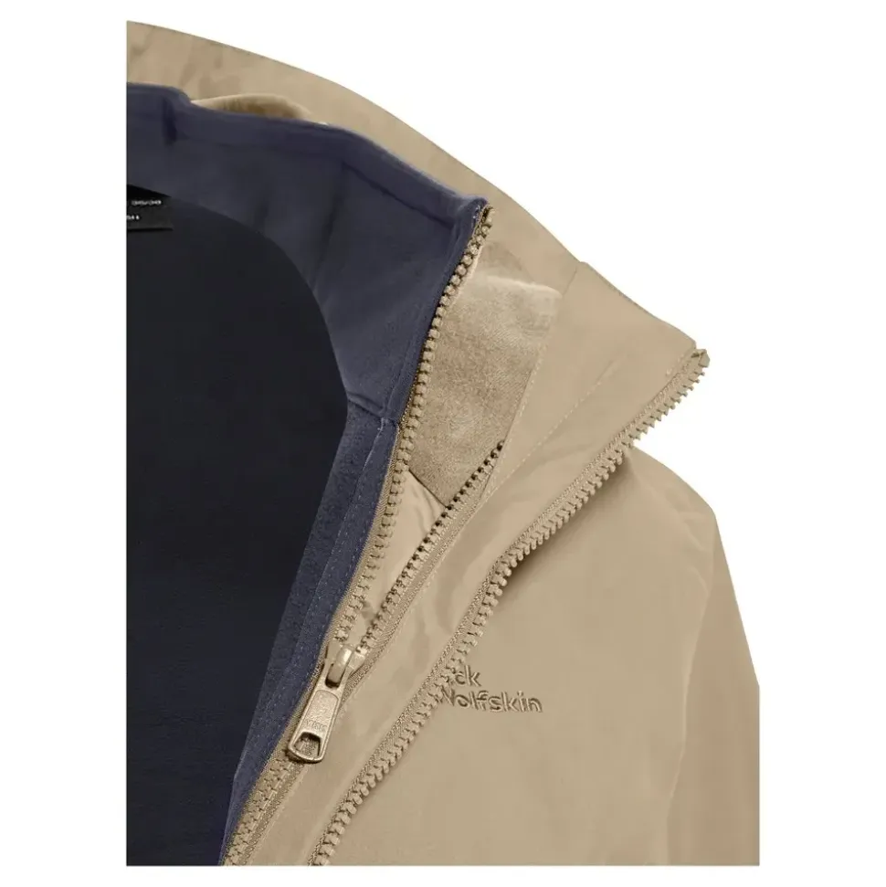 Jack Wolfskin Damen Baylight 3in1 W Coat, Anis, S EU