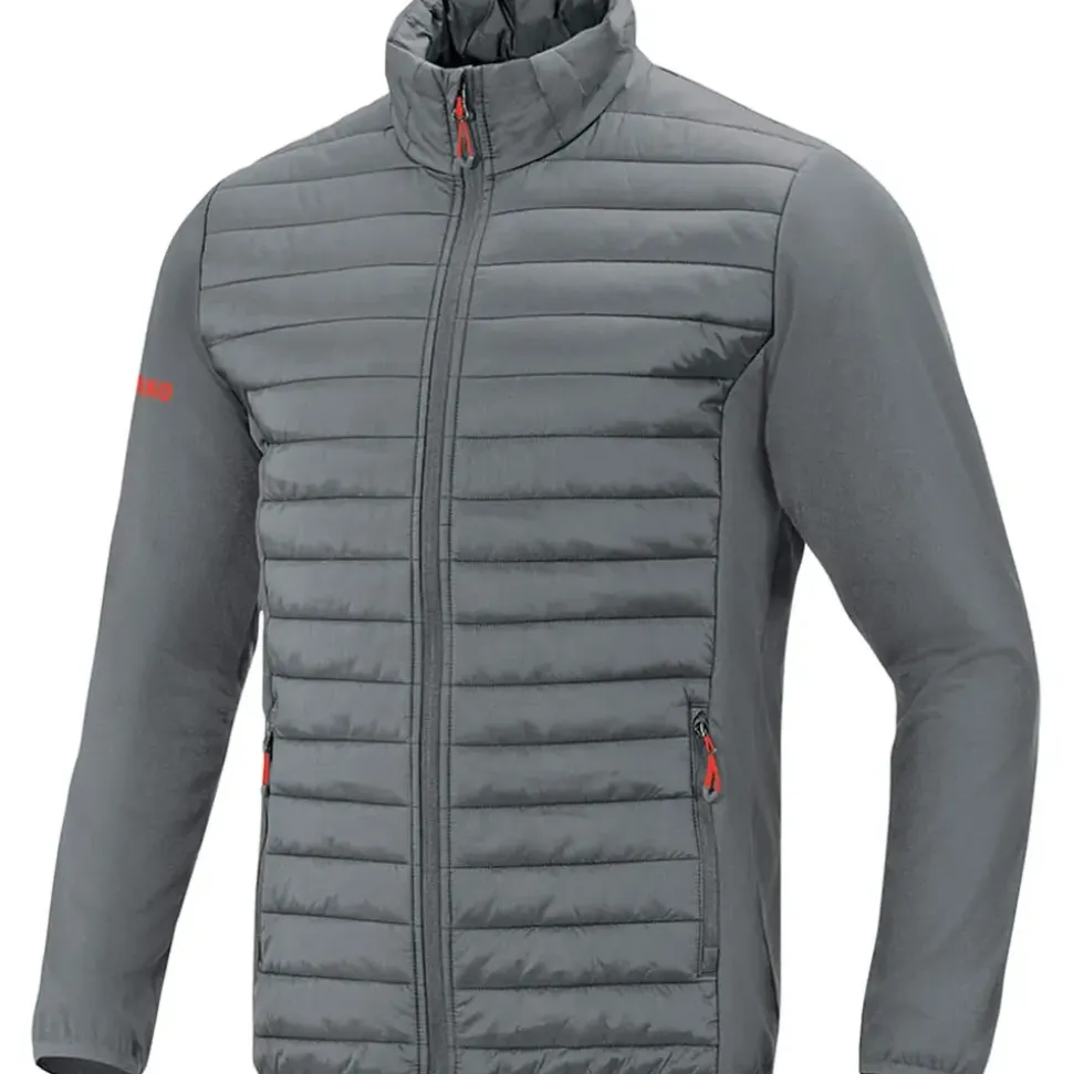 Jako Premium Hybridjacke Damen steingrau 34