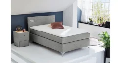 Jockenhöfer Boxspringbett 100 x 200 cm H2/H3 grau