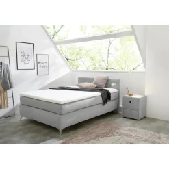Jockenhöfer Boxspringbett 100 x 200 cm H2/H3 grau