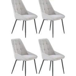 Jockenhöfer Gruppe Essgruppe ROGER, Sitzgruppe, Esstisch 160 cm, 4 Stühle, (Set, 5-tlg., Esstisch 160 cm plus 4 Esszimmerstühle), Tischplatte Wildeiche, Stühle mit Webstoff braun|grau