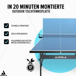 Joola Tischtennisplatte Outdoor Rally Blau/Grün