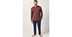 Jp1880 Pyjama lang Blau/Rot XXL