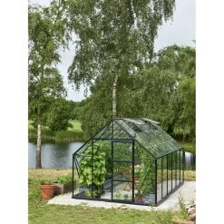 Juliana Universal 128 Alu schwarz Blankglas 3 mm 9,9 m2