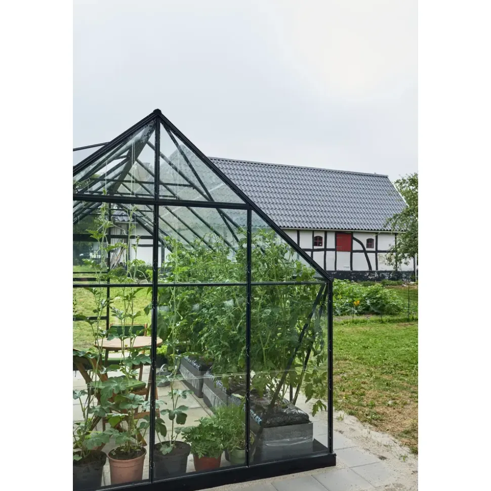 Juliana Universal 128 Alu schwarz Blankglas 3 mm 9,9 m2