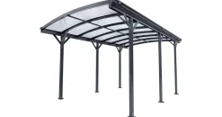 Juskys Carport 5 x 3 m mit Bogendach