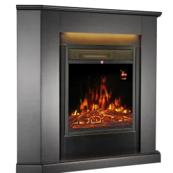 Juskys Elektrokamin 1000/2000 W schwarz