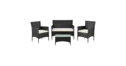 Juskys Fort Myers Polyrattan Gartenmöbel-Set