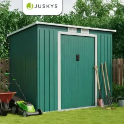 Juskys Geräteschuppen M 2,13 x 1,3 m dunkelgrün