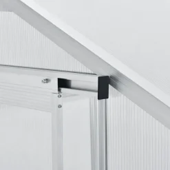 Juskys Gewächshaus Aluminium Silber HKP 4 mm 4,75 m2